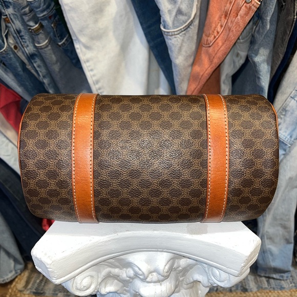 Celine Y2K Macadam Monogram Leather Shoulder barrel Bag - Picture 5 of 8